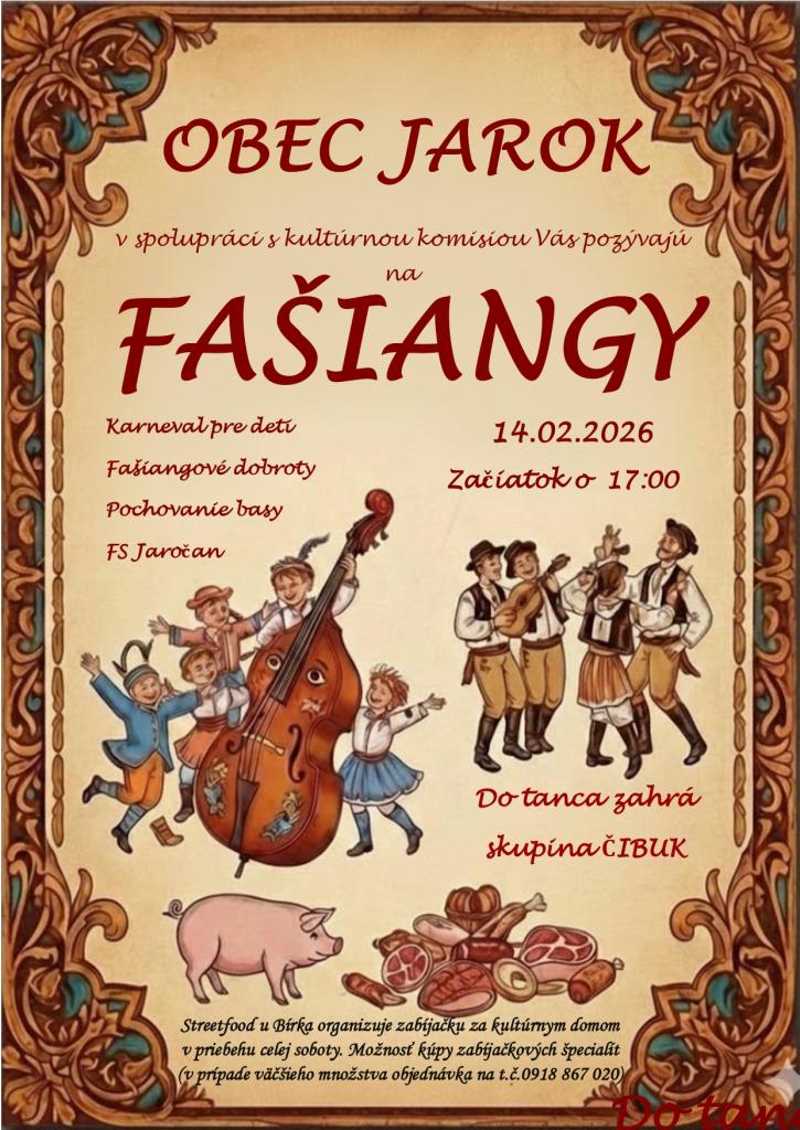 Fašiangy 2026